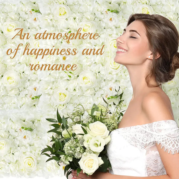 NIB Set of 6 Artificial Wall Decor Backdrop photos 12”x12” Squares Wedding White - Picture 5 of 6